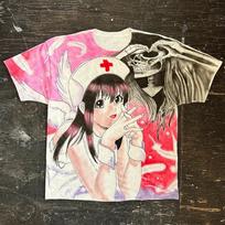Anime raštais marginti Y2k moteriški marškinėliai hip-hop gotikiniai Harajuku punk laisvalaikio trumpomis rankovėmis animacinių filmų viršeliai S