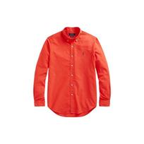 Polo Ralph Lauren Vienos spalvos Polo apykaklės ilgomis rankovėmis marškiniai Vyriški marškiniai Raudoni RL14548-600 M