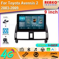 Automobilinis radijas Carplay Toyota Avensis 2 2003-2009 Navigacija GPS Multimedijos grotuvas Android Auto Autoradijas Wifi Stereo Be 2din 4 core 1+32 carplay