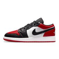 Air Jordan 1 Low GS Bred Toe Vaikiški sportbačiai, raudoni, balti, juodi, 553560-612 36.5