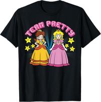 Super Mario Peach ir Daisy komandos gražūs marškinėliai 4XL
