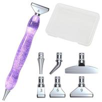 New Diamond Painting Pen Set And 6 Multi-functional Metal  Pen Tips, Designed for Diamond Art, With Thicker for Adult Users.