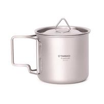 TOMSHOO Ultralight Titanium Cup lauko nešiojamas 2vnt puodelių rinkinys 350ml 750ml Camping Picnic Water Cup puodelis su sulankstoma rankena 450ml & 750ml white