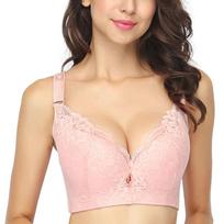 Moteriškos nėriniuotos liemenėlės Push Up Brassiere didelio dydžio liemenėlės Sexy Comfort Moteriškas apatinis trikotažas 34C balta