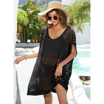 Pareo Beach Cover Up moterims Vasarinė suknelė Saidas De Praia Maudymosi apranga Tunika Išparduotuvės Prabangios Vonios Išėjimas Moterų dangčiai One Size juoda
