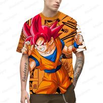 Japonijos anime Super Saiya marškinėliai Vyriški Y2k Goku trumpomis rankovėmis vaikiški vyriški 100-5XL 2024 m. marškinėliai Dideli madingi gatvės drabužiai L