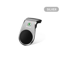 Magnetinis L formos automobilio laikiklis, skirtas GPS telefonui, su emblema, Skoda Octavia Superb Rapid Kodiaq Karoq Fabia Kamiq Roomster Citigo balta