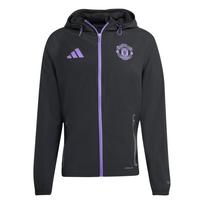 Adidas Aeroready Manchester United Tiro 25 Competition Vis Tech Travel Moisture-Wicking Slim Fit Zip-Up Long Sleeve Jacket Men jackets JV5351 L
