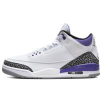 Air Jordan 3 Retro Dark Iris Vyriški sportbačiai Balti Juodi Cementiniai Pilki CT8532-105 44
