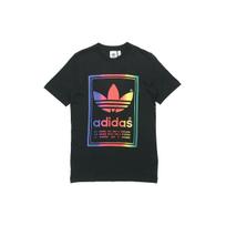 Adidas Originals Trefoil Vintažiniai Marškinėliai Su Gradiento Logotipu Vyriški Viršutiniai Drabužiai Juodi ED6917 L blue