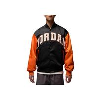 Jordan Brooklynn Patogus spalvų blokų raidžių švarkas Unisex švarkas HV0100-011 L black