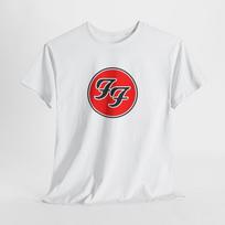 Foo Fighters Marškinėliai – Unisex Roko Grupės Medvilniniai Marškinėliai Vyrams, Moterims, Gerbėjams M white