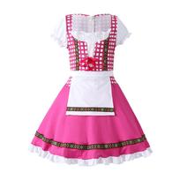 Vaikams Mergaitėms Princesės Vokiškas Tradicinis Alaus Šventės Oktoberfest Suknelė Padavėjos Helovino Cosplay Kostiumai Vaidmenų Žaidimo Apranga XS rožinė