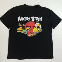 Angry birds Linksmas Medvilninis Juodas Visų Dydžių Unisex Marškinėlis EL1221 Unisex Marškinėlis M