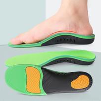 Geriausiai įvertinti pėdos skliauto atraminiai vidpadžiai plokščiapėdystės korekcijai suaugusiesiems (Unisex) L: Fits size 44-46 žolės žalia spalva