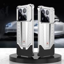 Dėklas Xiaomi Mi 15 Ultra Elastinga Sagtis Aliuminio Lydinio Rėmas Šilumos Išsklaidymas Be Rėmelio Metalinis Dangtelis Xiaomi 15 Ultra 15Pro Mi15 For Xiaomi 15 Ultra sidabras