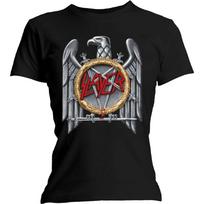 Slayer Ladies Slim Fit T-Shirt: Silver Eagle OFFICIAL NEW 4XL