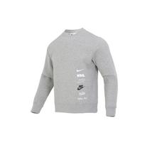Nike Club + BB Crew džemperis su logotipu, fleece, vyriški viršutiniai drabužiai, pilkas DX0782-063 XL