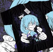 Mahito T-Shirt Jujutsu Kaisen Gojo Girl Anime Horror Manga Black Shirt All Size M
