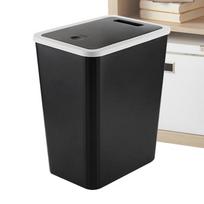 Vonios šiukšliadėžė Stilinga šiukšliadėžė Efektyvi kvapų kontrolė Black(with cover)
