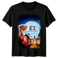 ET ateivius (1982 m) Filmo plakato įkvėpti marškinėliai Retro 80-ųjų T-shirt 3XL white