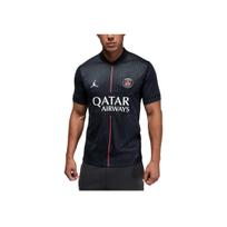 Jordan Paris Saint-Germain FW25 2025/26 Stadiono Ketvirtasis Rinkinys Spalvų Bloko Megztukas V Kaklo Trumpomis Rankovėmis Futbolo Marškinėliai Vyrams Viršutiniai Drabužiai HM3206-045 S