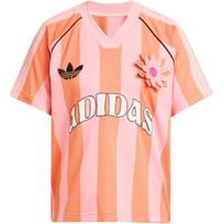 Adidas Originals Dryžuoti raidės Laismi trumparankoviai marškinėliai Moteriški viršutiniai drabužiai Rožiniai KC0673 A/XS