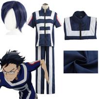 Anime Mano Herojų Akademija Iida Tenya Todoroki Shoto Cosplay Sportinis Aprangos Viršus Kelnės Perukas Helovino Karnavalo Šventės Kostiumai L-(Costume+Wig)