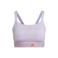 Adidas X Stella McCartney Co-Branded Tpr Sports Bra With Adjustable Crossover Straps And Logo Print Women Sports Bra Purple HI6161 XS