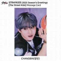 „Stray Kids“, 2025 m. sezono sveikinimai „Strey Kids“ nuotraukų kortelė, asmens tapatybės kortelė su nuotrauka Changbin - Message Card