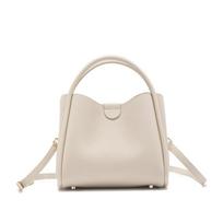 Genuine Leather High-end Water Bucket Bag Top Layer Cowhide Women's New Spring Versatile One-shoulder Crossbody Bag Carry-on Basket