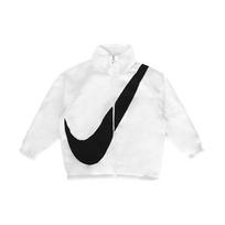 Nike Sportswear Swoosh Didelis Logotipas Sherpa Dvipusė Striukė Moteriška Striukė Balta CZ4064-100 S white