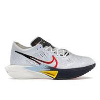 Nike ZoomX VaporFly Next% 3 Pure Platinum Psychic Blue Vyriški sportbačiai Pilki Balti Speed-Red HJ9079-100 40