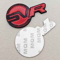 3D Metalinis Automobilio Lipdukas Logotipas SVR Emblema Priekinės Grotelės Galinės Bagažinės Ženklelis Lipdukas RANGE ROVER Evoque Jaguar Automobilių Aksesuarams G Black Red