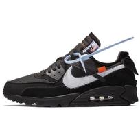 Nike Air Max 90 Off White Juodi sportbačiai Laisvalaikio batai AA7293-001 38.5