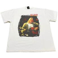 VINTAGE Kurt Cobain Nirvana Unplugged Sun is Gone Vienos siūlės marškinėliai REPRINTAS XL