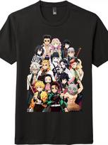 Demon Slayer Visų Herojų Marškinėliai|Unisex Laisvalaikio Anime Manga Grupės Grafinis Marškinėlis L