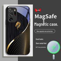 Samsung S11 S21 S23 S20 FE dėklas - Nacionalinės tendencijos Drakono medžio raštas, Magnetinis pritraukimas, Greitai parduodamas SamsungS23plus#5G