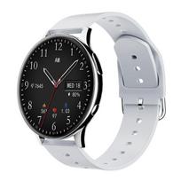LIGE Moteriškas išmanusis laikrodis Bluetooth Call Sportinis vandeniui atsparus išmanusis laikrodis, skirtas Android iOS silicone strap sidabras