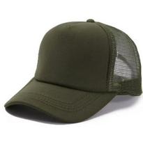 Logo-Printed Trucker Cap with Embroidered Duckbill gray