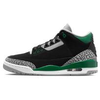 Air Jordan 3 Retro Pine Green Vyriški sportbačiai Juodi Cementiniai-pilki Balti CT8532-030 42