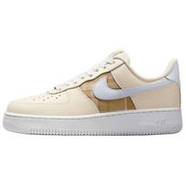 Nike  Air Force 1 07 LX Brown Plaid Women Sneakers Cream Soft-Pear Ghost-White IH7352-001 36 white