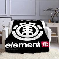 Element skateboard logo Spausdinta antklodė pikniko antklodė antklodės lovoms pledas vėsinanti antklodė# 75X95CM pilka spalva