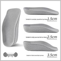 Popcorn Invisible Height-Increasing Insoles: Non-Slip, Comfortable, Breathable Half-Foot Pads for Men & Women. 1.5 cm