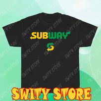 Subway restorano logotipas Vyriški marškinėliai su logotipu Juokingi Dydis S iki 5XL M
