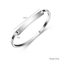 Stainless Steel Engravable Fashion Bracelet - Luxurious & Lightweight