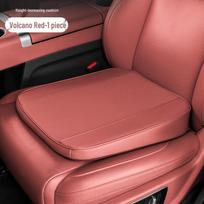 Universali visasezoninė automobilio sėdynės paaukštinimo pagalvėlė: Didelio atšokimo kempinė, kvėpuojanti Nappa oda 6cm Riser black