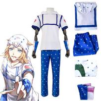 Anime JoJo's Bizarre Adventure Johnny Joestar Kostiumas Cosplay Helovinas Karnavalas Viršus Kelnės Skrybėlė Apyrankė Kostiumai L