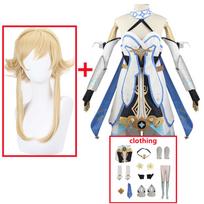 Lumine Cosplay Kostiumas Suknelė Kostiumas Apranga Moterims Helovinas Karnavalo Šventės drabužiai Žaidimas L-(Costume+Wig)