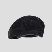 Moterys Vyrai Plokščios kepurės Unisex Newsboy Cap Corduroy Beret M（56-58cm） juoda